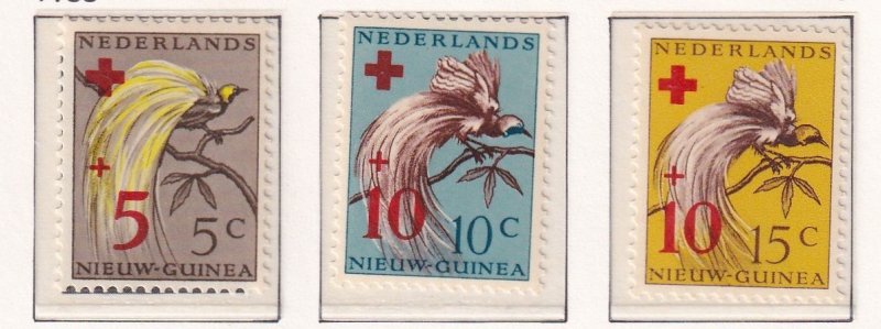 Netherlands  New Guinea  #B4-B6 MNH 1955  Red Cross