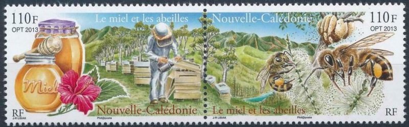 New Caledonia 2013 Mi 1634-5 MNH.  Bees, pair