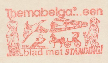 Meter cut Belgium 1994 Tennis - Bird - Train - Horse - Sculpture - Dog