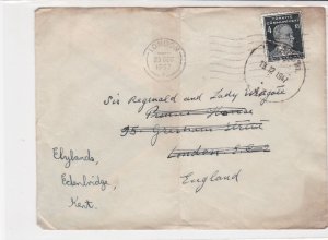 General Sir Francis Reginald Wingate 1947 Turkey to England Stamps Cover R17325