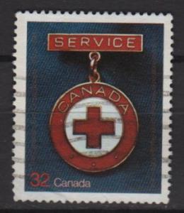 Canada 1984 Scott  1013 used - 32c, Red Cross Society 