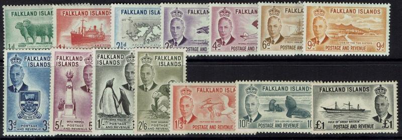 Falkland Islands - SG# 172 - 185 - Mint Very Lightly Hinged - Lot 062616