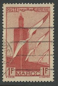 French Morocco # C21  Storks & Minaret  (1) VF Used