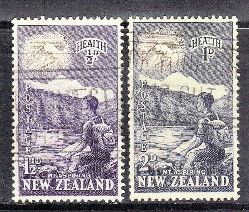 NEW ZEALAND SC# B44-45  MOUNTAIN CLIMBER   SEE SCAN