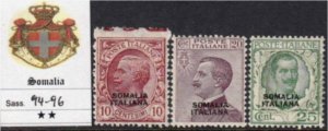 Italy Somalia - Sassone n. 94-96  MNH**