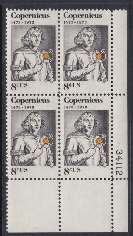 1488 Copernicus Plate Block MNH