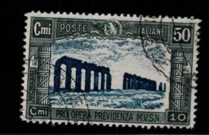 Italy Scott B36 Used Aqueduct of Claudius  semi-postal stamp CV $30