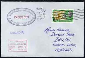 Fiji used in Wilmington (California) 1968 Paquebot cover ...