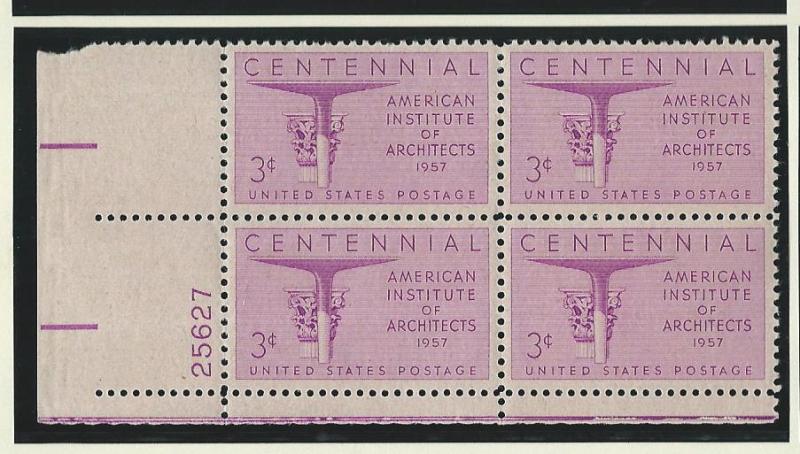 United States Plate Block   mnh SC  1089