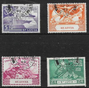 ST.LUCIA SG160/3 1949 U.P.U. SET USED