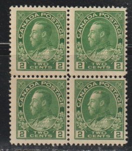 Canada SC 107 Block of 4 Mint, Never Hinged