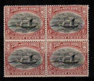 North Borneo Scott 85 Mint NH block