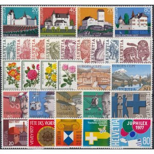 Switzerland 1977 Complete Yearset MNH Luxe