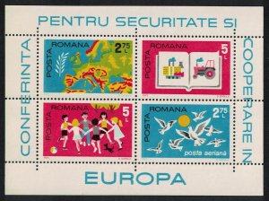 Romania European Security and Co-operation Conference Helsinki MS 1975 MNH