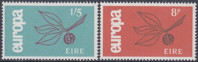 IRELAND Sc # 204-5 CPL MNH EUROPA 1965