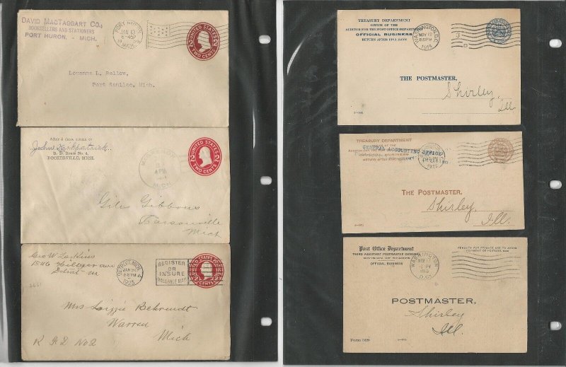 United States Collection of Old Covers, 13 Different, Nice Selection