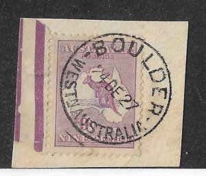 Australia Sc #50 9p used on piece VF