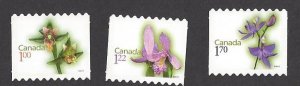 Canada #2362i-64i MNH die cut set from booklet, flowers, issued 2010