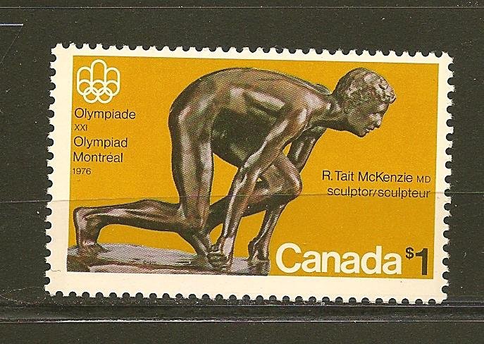 Canada 656 Montreal Olympics 1976 Sprinter $1.00 Issue MNH