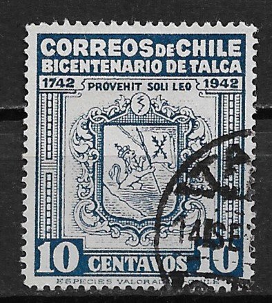 1942 Chile Local Talca 10c issue for 200th Anniversary of the city of Talca