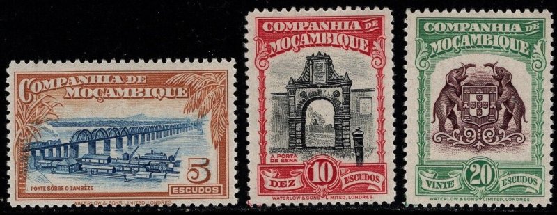 ​1937 Mozambique Company Scott #- 191-193 Local Motives High Values Set/3 MNH