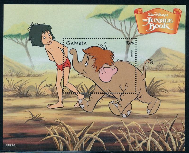 Disney Gambia - Souvenir Sheet Jungle Book MNH #2100 (1999)