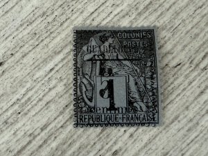 Guadeloupe #14 MH, Stamp of French Colonies, 1c  2024 SCV $1.75
