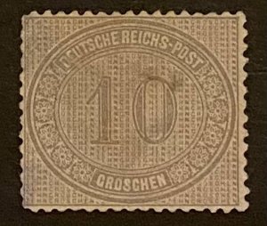 [AG] Germany 1872 Sc #12 Mi 12 Mint *NO GUM* Mi-CV 27$