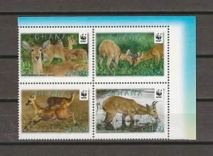 GHANA 2012 WWF SG 3802/05 MNH