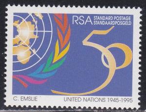 South Africa # 922, U.N. 50th Anniversary, NH, 1/2 Cat.