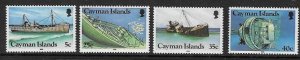 CAYMAN ISLANDS SG609/12 1985 SHIPWRECK MTD MINT