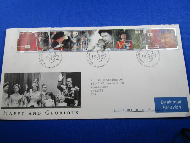 FDC FROM GREAT BRITAIN FOR THE 40th ANNIVERSARY OF ASCENSION OF THE QUEEN