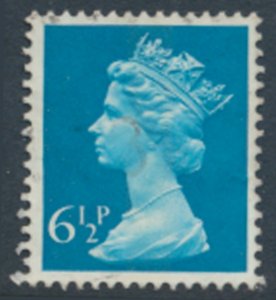 GB  Machin 6½p SG X872 1 band  Used SC# MH60  see scans & details