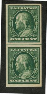U.S. - 343 - Line Pair -  EXTRA FINE - Never Hinged