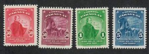 Paraguay;  Scott 382-385; 1940; Unused; NH; Complete Set