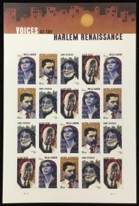 5471-5474  Voices of Harlem Renaissance MNH Forever sheet of 20  FV $13.60 2020