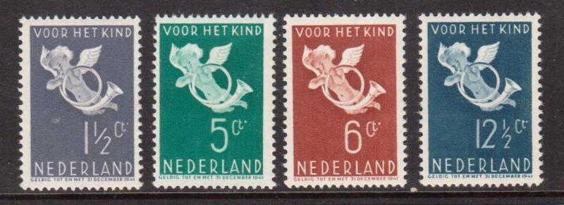 Netherlands #B90 - #B93 VF/NH Set