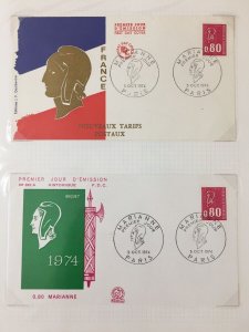 France 1967 MNH Used Art Marianne (Apx 110+) Covers Silks(60+)1.6kg( GM1757)