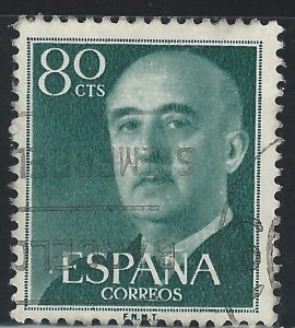 Spain #824 80c Gen Francisco Franco