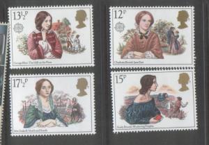 Great Britain 1980 Famous Women (4) Scott #915-918