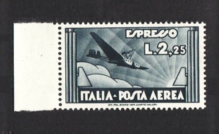 Italy 1934 SPECIAL DELIVERY Airmail Stamps (2.25L) MNH CV$15