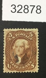 US STAMPS #75 USED RED BROWN $500 LOT #32878