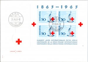 Switzerland, Red Cross, Worldwide First Day Cover