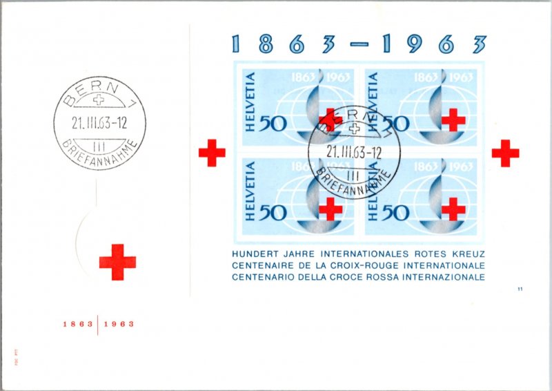 Switzerland, Red Cross, Worldwide First Day Cover