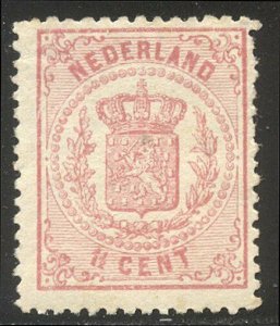 NETHERLANDS #20 MInt NH - 1869 1 1/2c Rose