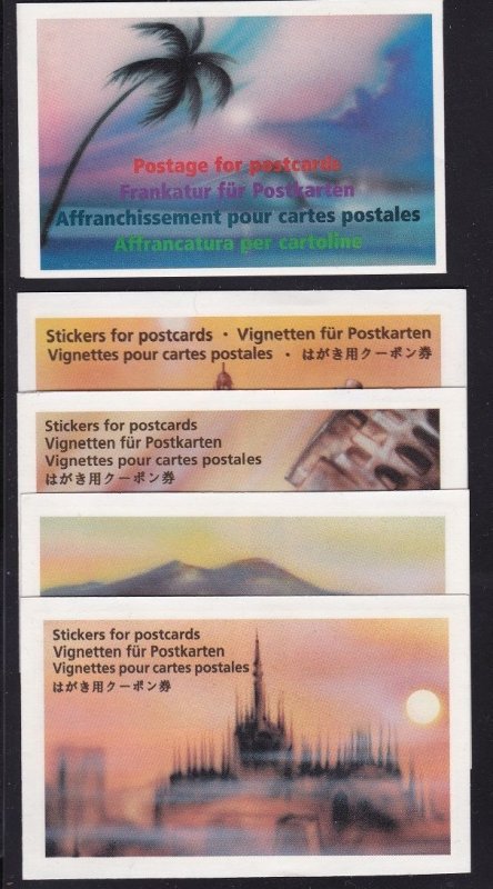1996-9 SWITZERLAND - Tourist booklets 1H/5H MNH/**