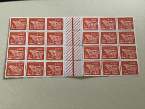 Ireland 1968 dog symbol mint never hinged  stamps part sheet  Ref A4414