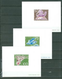 FRENCH POLYNESIA 1975 DE LUXE PROOFS  GODS #C112-14 SET MNH