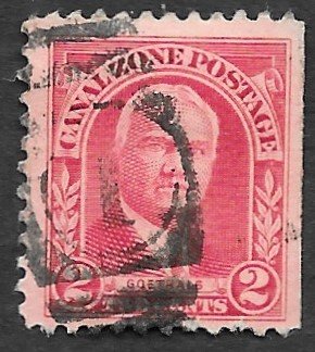 Canal Zone Scott #105-106 Leader Portraits (1909) Used