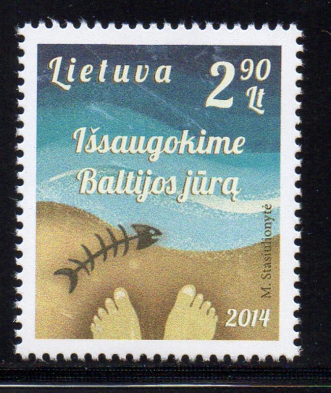 Lithuania Sc 1027 2014 Baltic Seas stamp mint NH